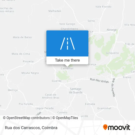 Rua dos Carrascos map