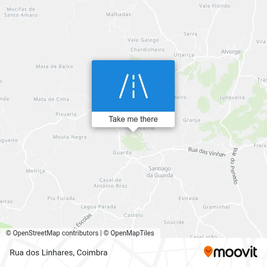 Rua dos Linhares map