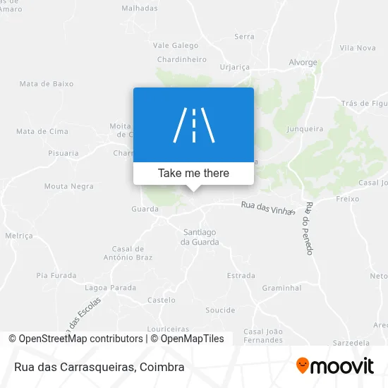 Rua das Carrasqueiras map