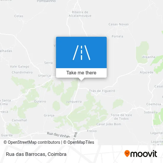 Rua das Barrocas map