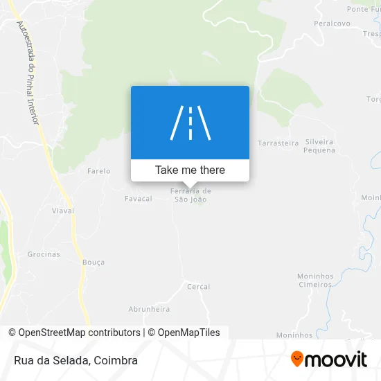 Rua da Selada map