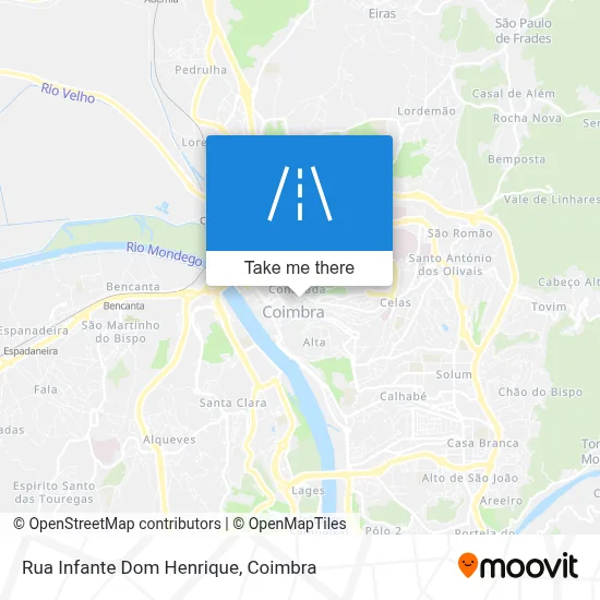 Rua Infante Dom Henrique map