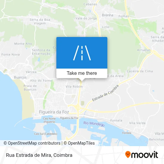 Rua Estrada de Mira map