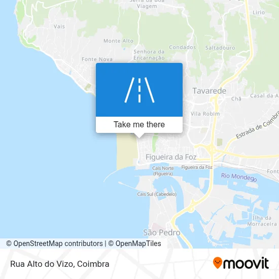 Rua Alto do Vizo map