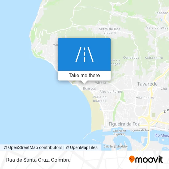 Rua de Santa Cruz map