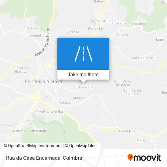 Rua da Casa Encarnada map