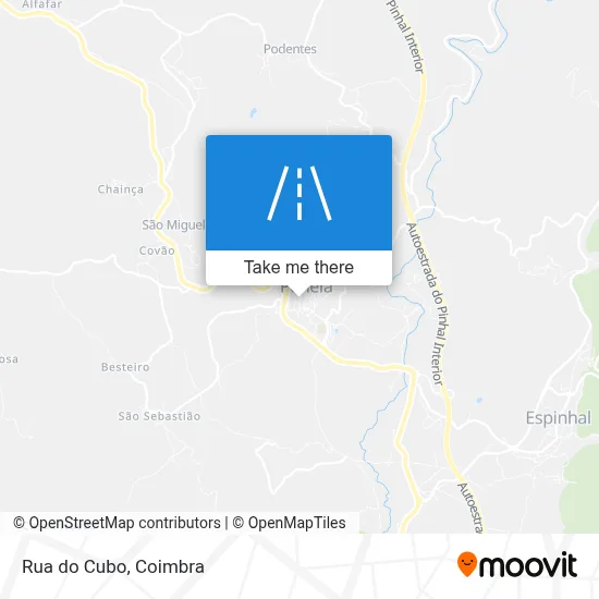 Rua do Cubo map