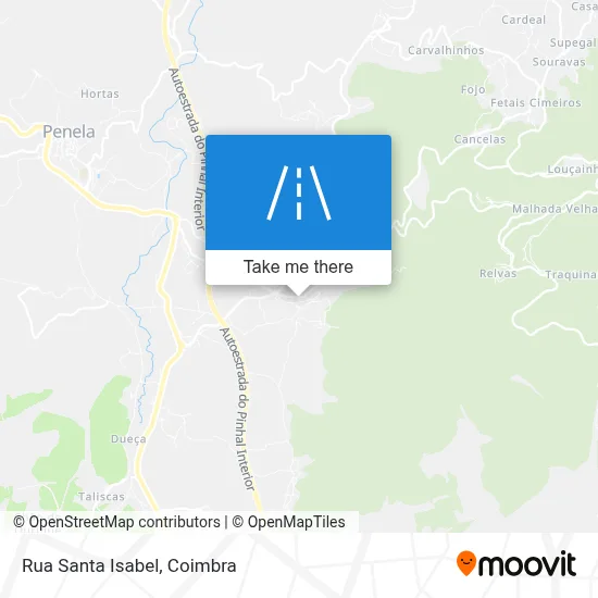 Rua Santa Isabel map