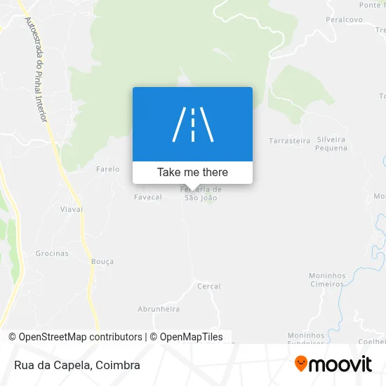 Rua da Capela map