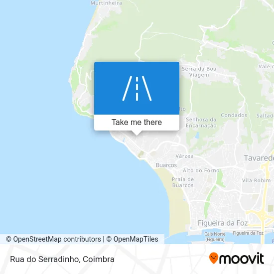 Rua do Serradinho map