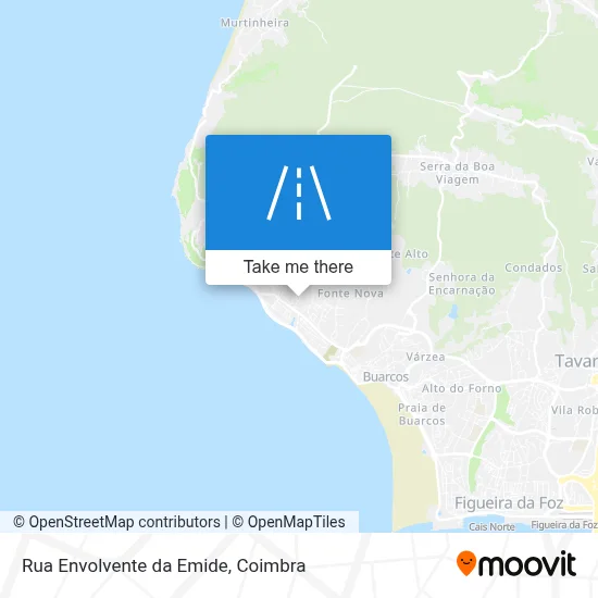Rua Envolvente da Emide map