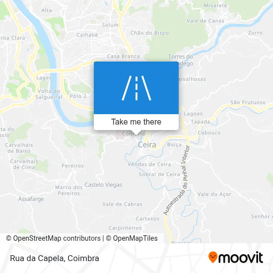 Rua da Capela map
