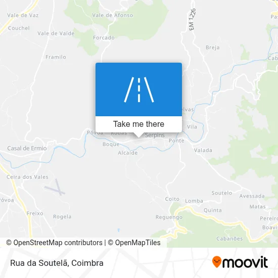 Rua da Soutelã map