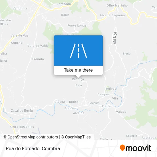 Rua do Forcado map