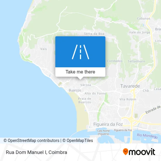 Rua Dom Manuel I map