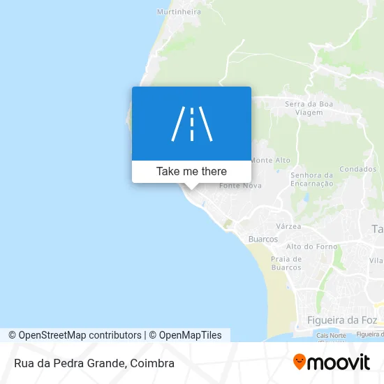 Rua da Pedra Grande map