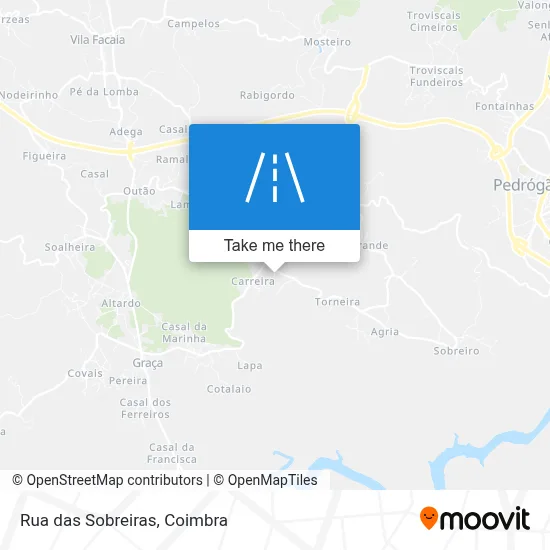 Rua das Sobreiras map