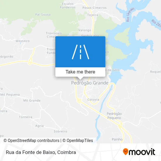 Rua da Fonte de Baixo map