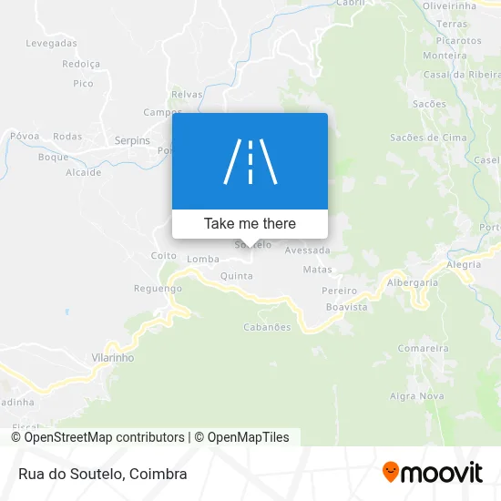 Rua do Soutelo map