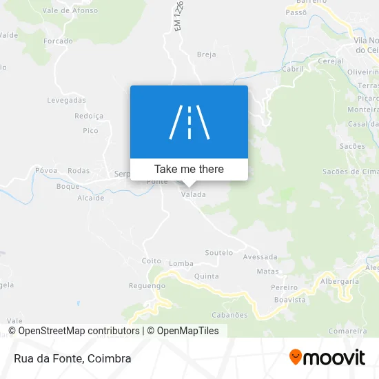 Rua da Fonte map
