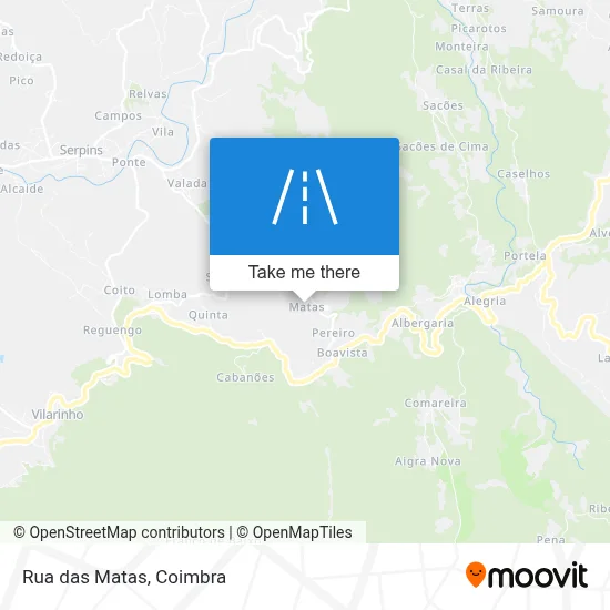 Rua das Matas map