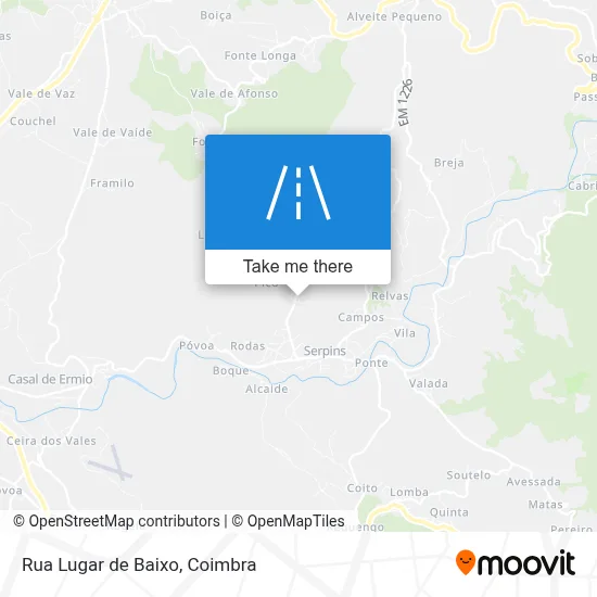 Rua Lugar de Baixo map