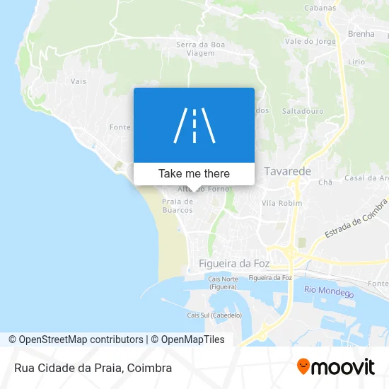 Rua Cidade da Praia map