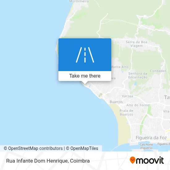 Rua Infante Dom Henrique map