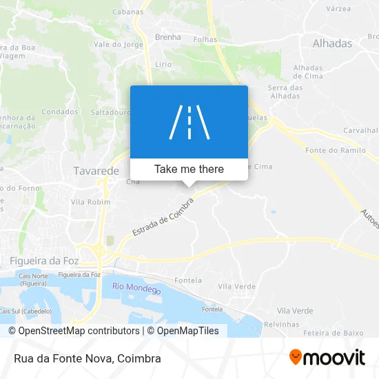 Rua da Fonte Nova map
