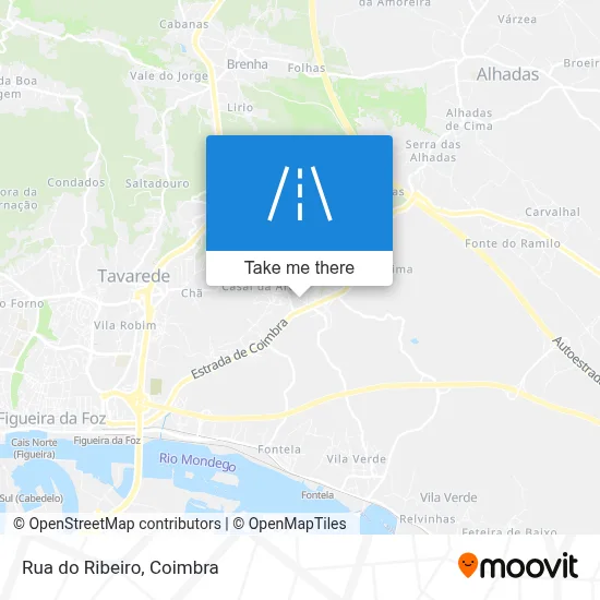 Rua do Ribeiro map