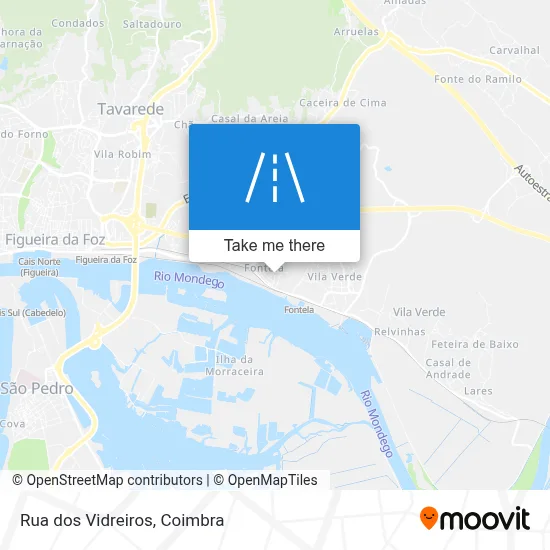 Rua dos Vidreiros map