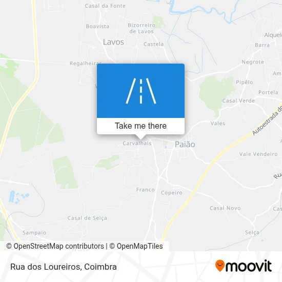 Rua dos Loureiros map