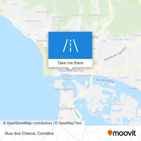 Rua dos Cravos map