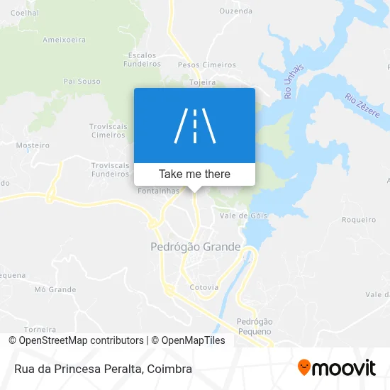 Rua da Princesa Peralta map