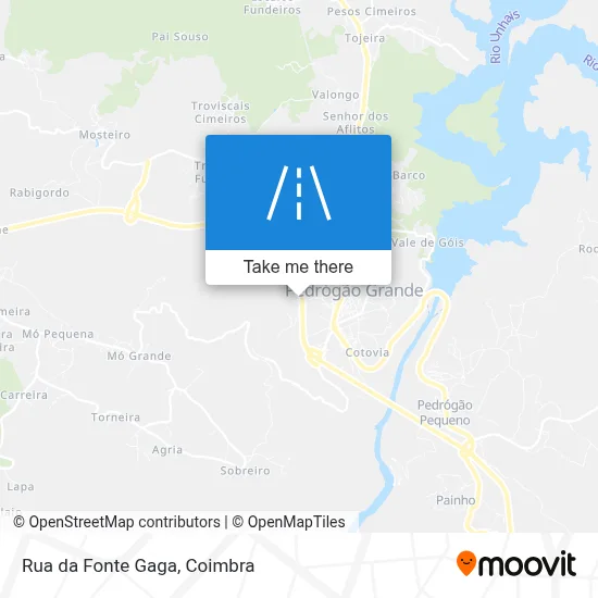 Rua da Fonte Gaga map