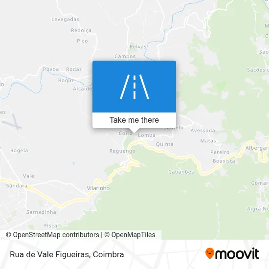 Rua de Vale Figueiras map