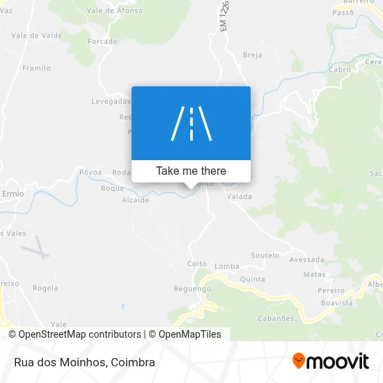 Rua dos Moinhos map