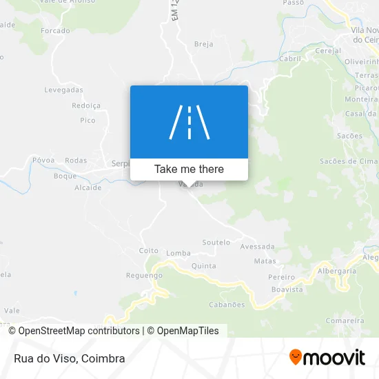 Rua do Viso map