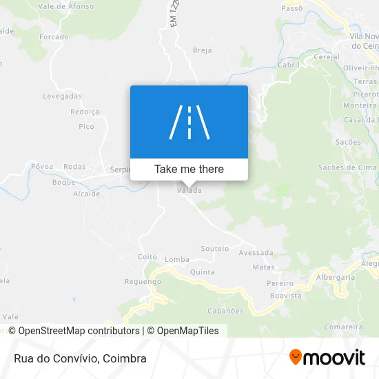 Rua do Convívio map