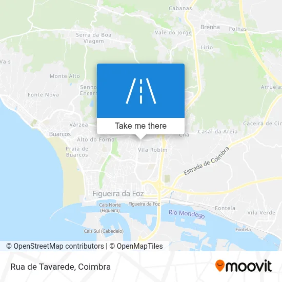 Rua de Tavarede map
