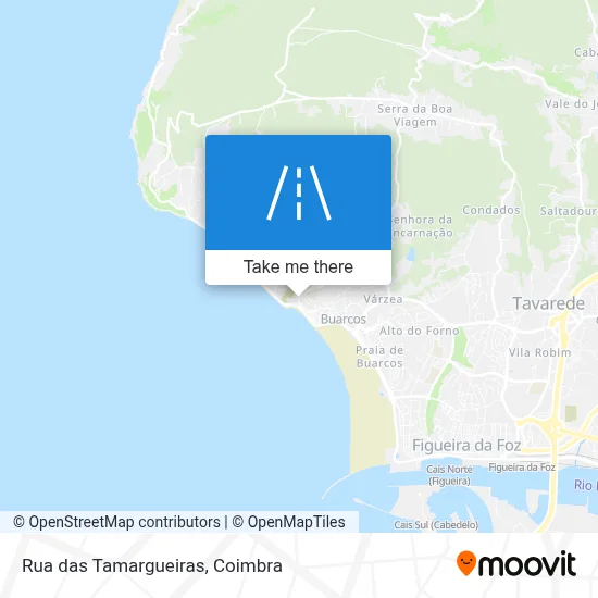 Rua das Tamargueiras map