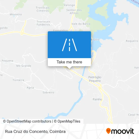 Rua Cruz do Concento map