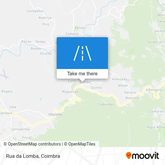 Rua da Lomba map