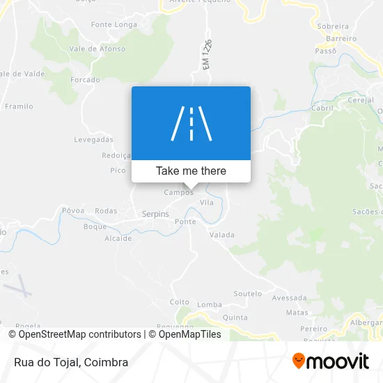 Rua do Tojal map