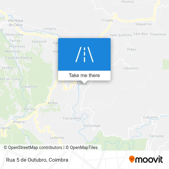 Rua 5 de Outubro map