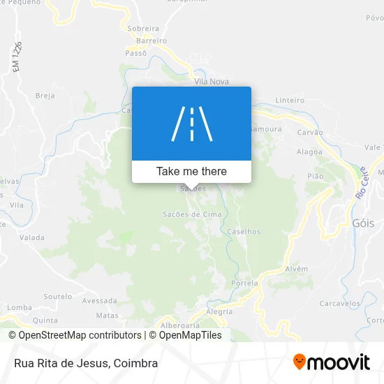 Rua Rita de Jesus map