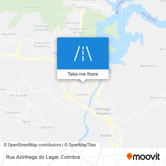 Rua Azinhaga do Lagar map