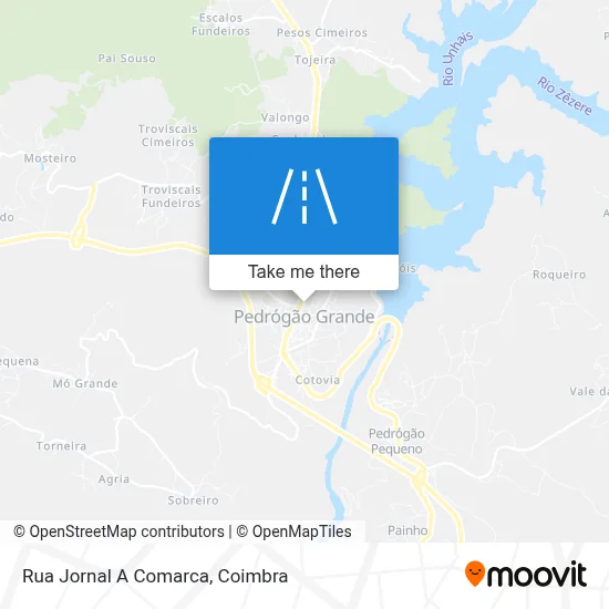 Rua Jornal A Comarca map