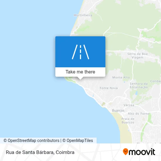 Rua de Santa Bárbara map