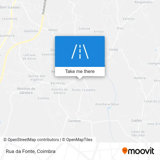 Rua da Fonte map